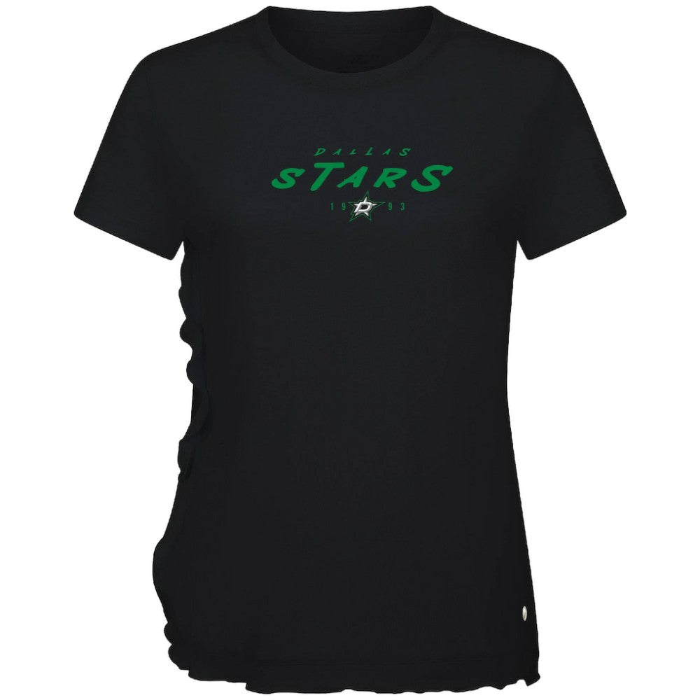 Dallas Stars Levelwear Women's Airflow Scratched T-Shirt - Black T-shirts