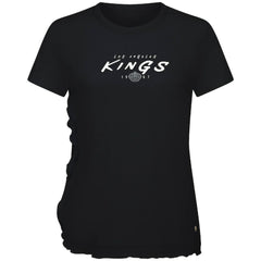 Los Angeles Kings Levelwear Women's Airflow Scratched T-Shirt - Black T-shirts