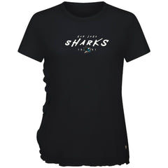 San Jose Sharks Levelwear Women's Airflow Scratched T-Shirt - Black T-shirts