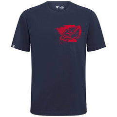 Columbus Blue Jackets Levelwear Focal Blasted T-Shirt - Navy T-shirts
