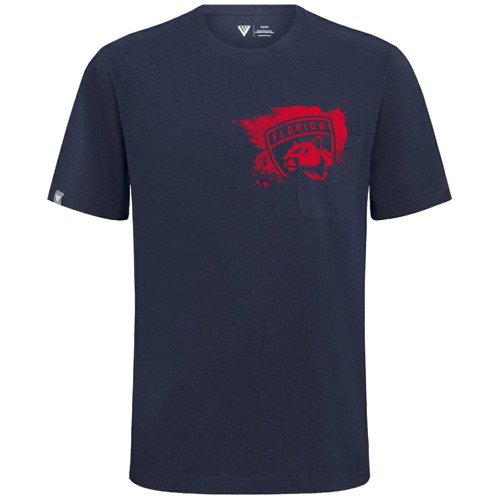 Florida Panthers Levelwear Focal Blasted T-Shirt - Navy T-shirts