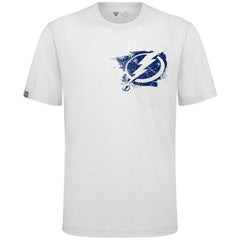Tampa Bay Lightning Levelwear Focal Blasted T-Shirt - White T-shirts