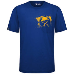 Buffalo Sabres Levelwear Focal Blasted T-Shirt - Royal T-shirts