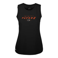 Philadelphia Flyers Levelwear Women's Macy Scratched Tank Top - Black Tank Top
