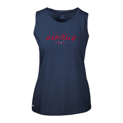 Washington Capitals Levelwear Women's Macy Scratched Tank Top - Navy Tank Top