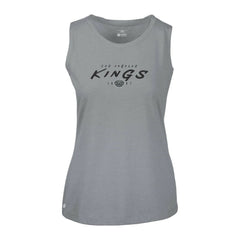 Los Angeles Kings Levelwear Women's Macy Scratched Tank Top - Gray Tank Top