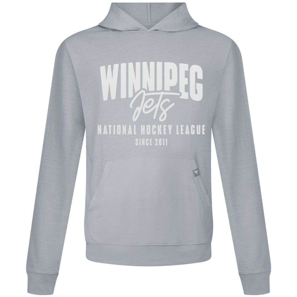 Winnipeg Jets Levelwear Relay Response Pullover Hoodie - Gray Hoodies