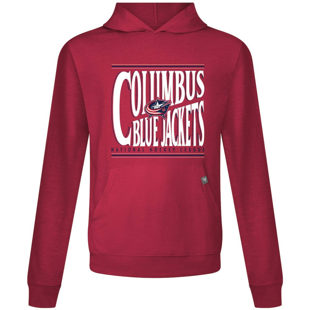 Columbus Blue Jackets Levelwear Relay Powerhouse Pullover Hoodie - Red Hoodies