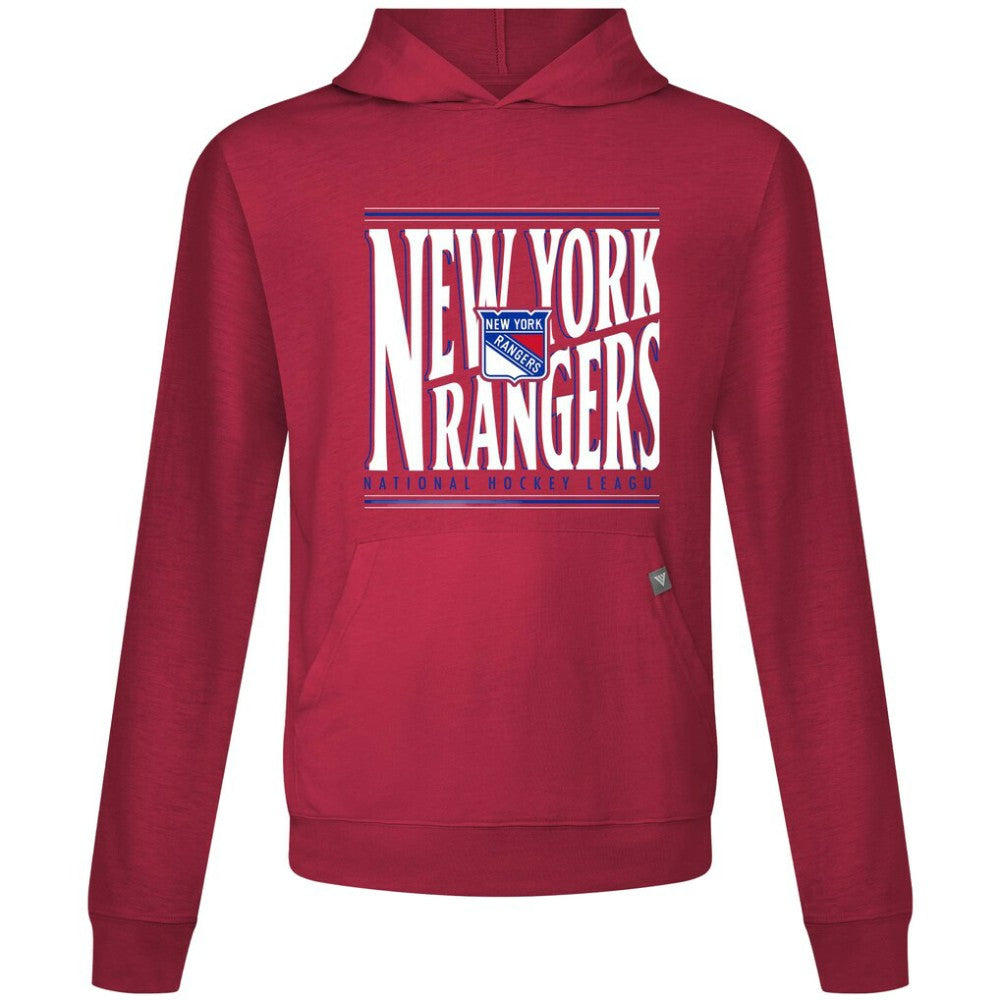 New York Rangers Levelwear Relay Powerhouse Pullover Hoodie - Red Hoodies