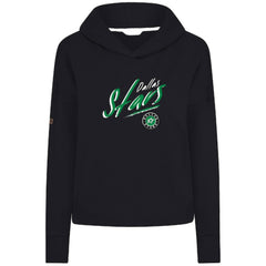 Dallas Stars Levelwear Women's Sweet Sizzle Tri-Blend Cropped Pullover Hoodie - Black Hoodies
