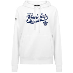 Toronto Maple Leafs Levelwear Women's Adorn Glide Pullover Hoodie - White Hoodies