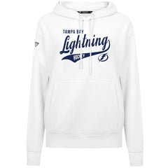 Tampa Bay Lightning Levelwear Women's Adorn Glide Pullover Hoodie - White Hoodies