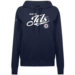 Winnipeg Jets Levelwear Women's Adorn Glide Pullover Hoodie - Navy Hoodies
