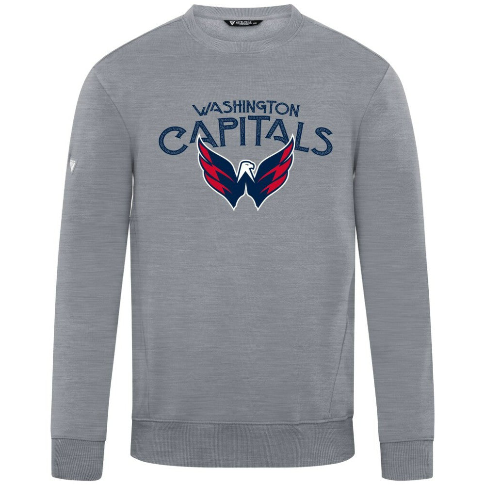 Washington Capitals Levelwear Zane Mission Sweatshirt - Gray Sweatshirts
