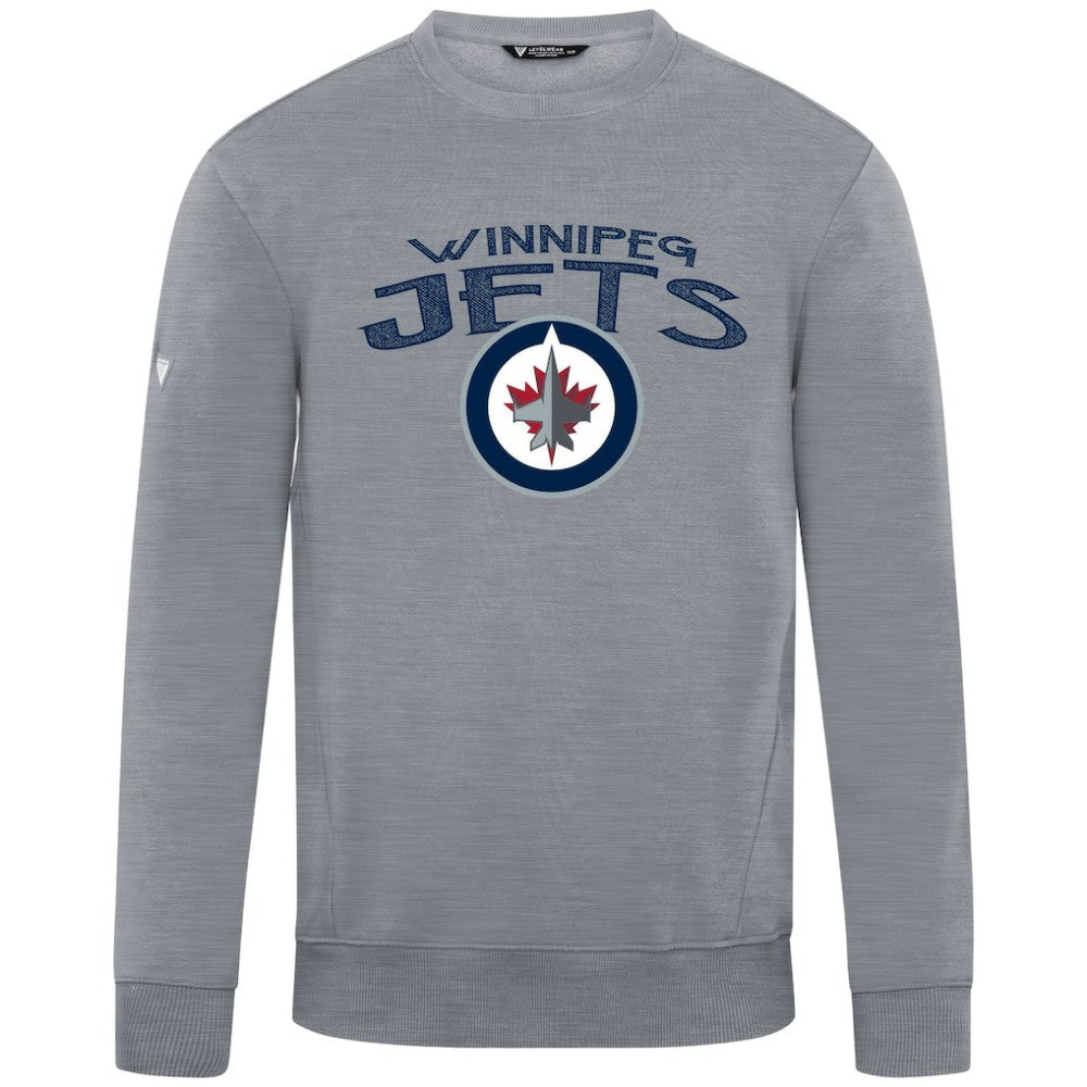 Winnipeg Jets Levelwear Zane Mission Sweatshirt - Gray Sweatshirts