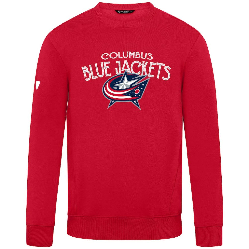 Columbus Blue Jackets Levelwear Zane Mission Sweatshirt - Red Sweatshirts
