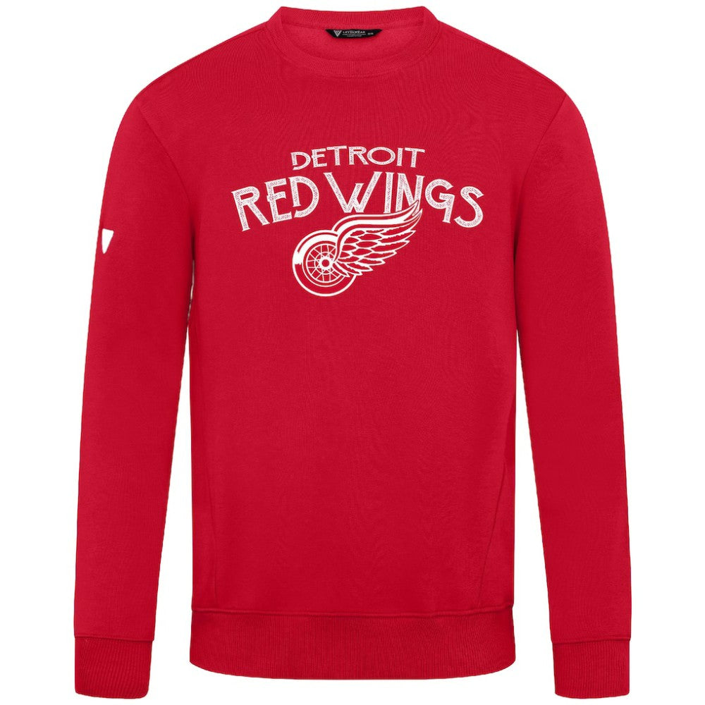 Detroit Red Wings Levelwear Zane Mission Sweatshirt - Red Sweatshirts