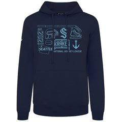 Seattle Kraken Levelwear Podium Campaign Pullover Hoodie - Deep Sea Blue Hoodies
