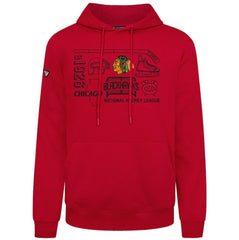 Chicago Blackhawks Levelwear Podium Campaign Pullover Hoodie - Red Hoodies