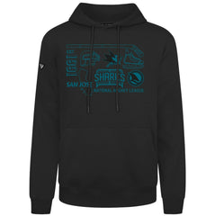 San Jose Sharks Levelwear Podium Campaign Pullover Hoodie - Black Hoodies
