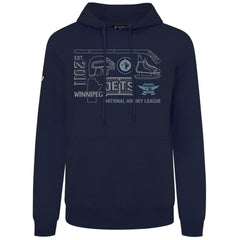 Winnipeg Jets Levelwear Podium Campaign Pullover Hoodie - Navy Hoodies
