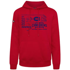 Montreal Canadiens Levelwear Podium Campaign Pullover Hoodie - Red Hoodies