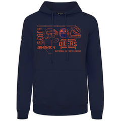 Edmonton Oilers Levelwear Podium Campaign Pullover Hoodie - Navy Hoodies