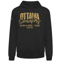 Ottawa Senators Levelwear Podium Response Pullover Hoodie - Black Hoodies