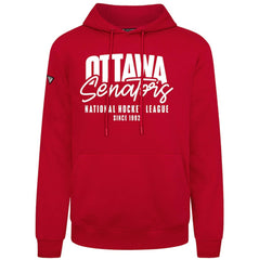 Ottawa Senators Levelwear Podium Response Pullover Hoodie - Red Hoodies