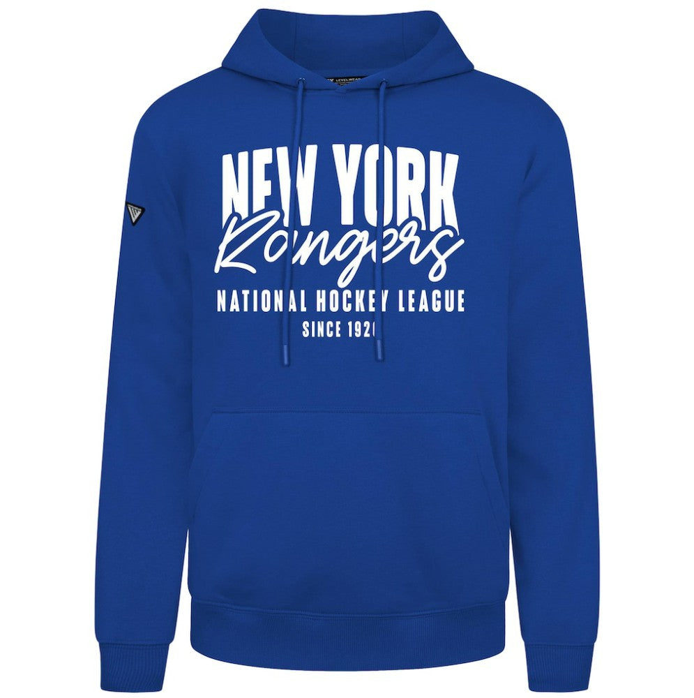 New York Rangers Levelwear Podium Response Pullover Hoodie - Royal Hoodies
