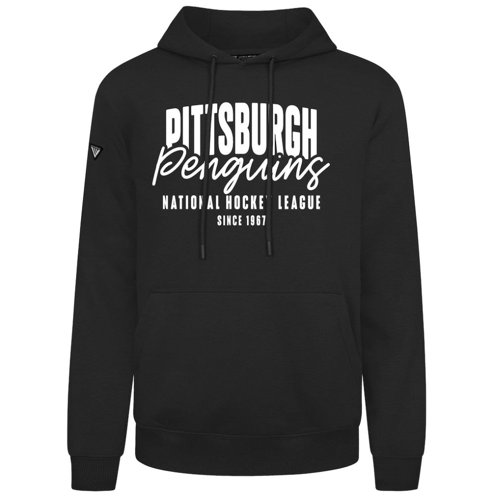 Pittsburgh Penguins Levelwear Podium Response Pullover Hoodie - Black Hoodies