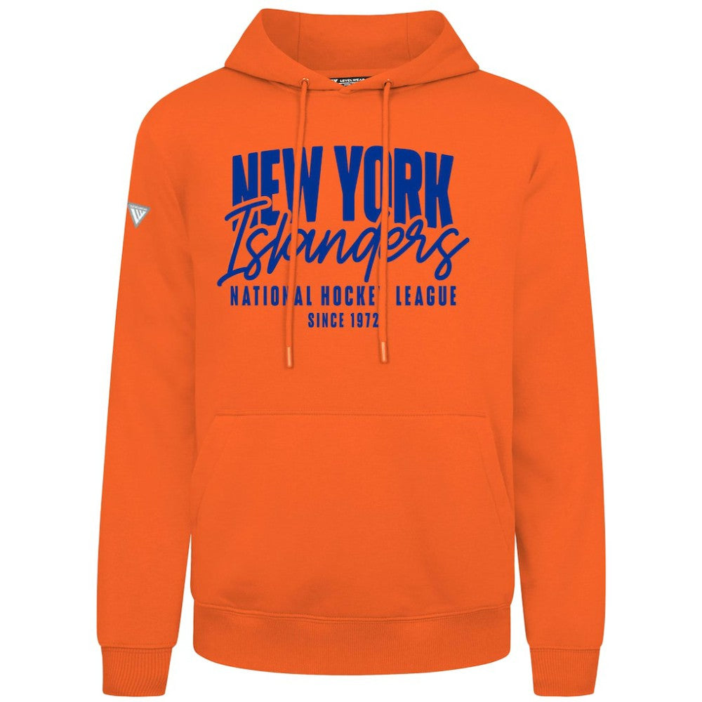 New York Islanders Levelwear Podium Response Pullover Hoodie - Orange Hoodies
