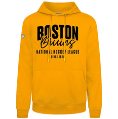 Boston Bruins Levelwear Podium Response Pullover Hoodie - Gold Hoodies