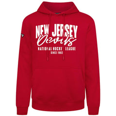 New Jersey Devils Levelwear Podium Response Pullover Hoodie - Red Jerseys