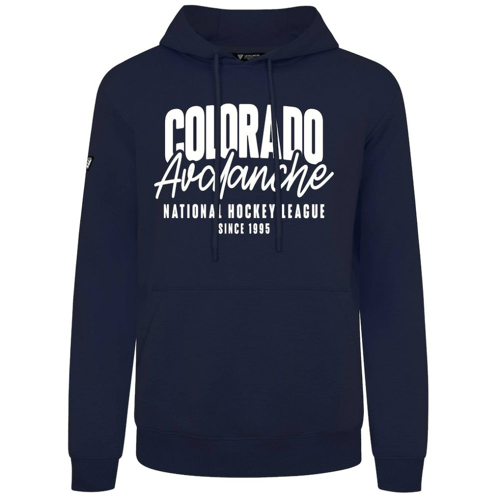 Colorado Avalanche Levelwear Podium Response Pullover Hoodie - Navy Hoodies