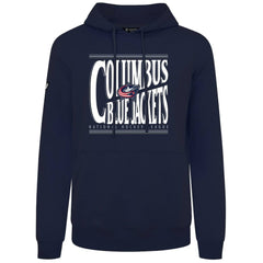 Columbus Blue Jackets Levelwear Podium Powerhouse Pullover Hoodie - Navy Hoodies