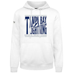 Tampa Bay Lightning Levelwear Podium Powerhouse Pullover Hoodie - White Hoodies