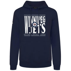 Winnipeg Jets Levelwear Podium Powerhouse Pullover Hoodie - Navy Hoodies