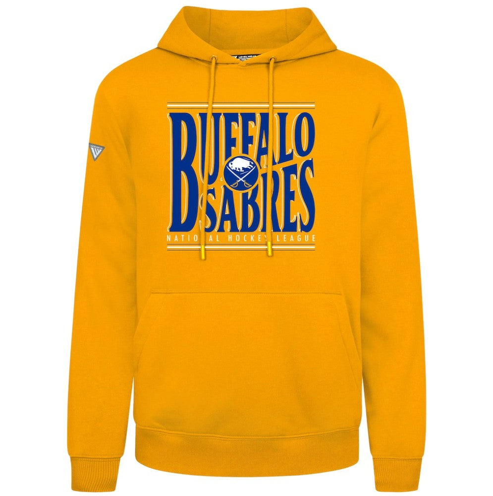 Buffalo Sabres Levelwear Podium Powerhouse Pullover Hoodie - Gold Hoodies