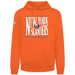 New York Islanders Levelwear Podium Powerhouse Pullover Hoodie - Orange Hoodies