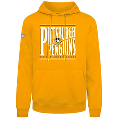 Pittsburgh Penguins Levelwear Podium Powerhouse Pullover Hoodie - Gold Hoodies