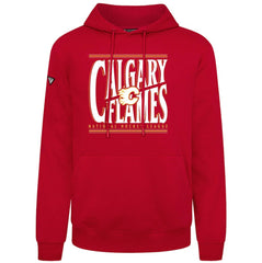 Calgary Flames Levelwear Podium Powerhouse Pullover Hoodie - Red Hoodies