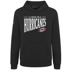 Carolina Hurricanes Levelwear Youth Jr Podium Tally Pullover Hoodie - Black Hoodies