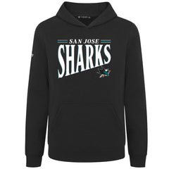 San Jose Sharks Levelwear Youth Jr Podium Tally Pullover Hoodie - Black Hoodies