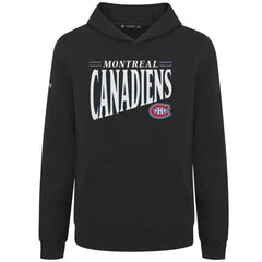 Montreal Canadiens Levelwear Youth Jr Podium Tally Pullover Hoodie - Black Hoodies