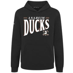 Anaheim Ducks Levelwear Youth Jr Podium Tally Pullover Hoodie - Black Hoodies