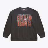 Cleveland Browns Downtown Crew Vintage Logo Sweatshirt - Black discount