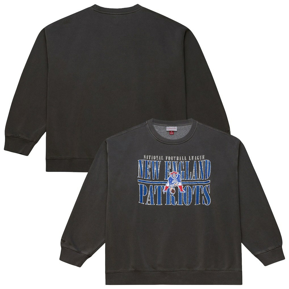 New England Patriots Downtown Crew Vintage Logo Sweatshirt - Black outlet
