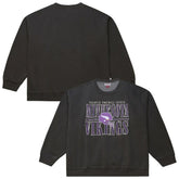 Minnesota Vikings Downtown Crew Vintage Logo Sweatshirt - Black online