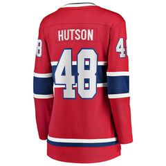 Lane Hutson Montreal Canadiens Fanatics Women's Home Breakaway Player Jersey - Red Jerseys